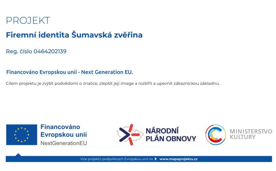 Firemní identita Šumavská zvěřina